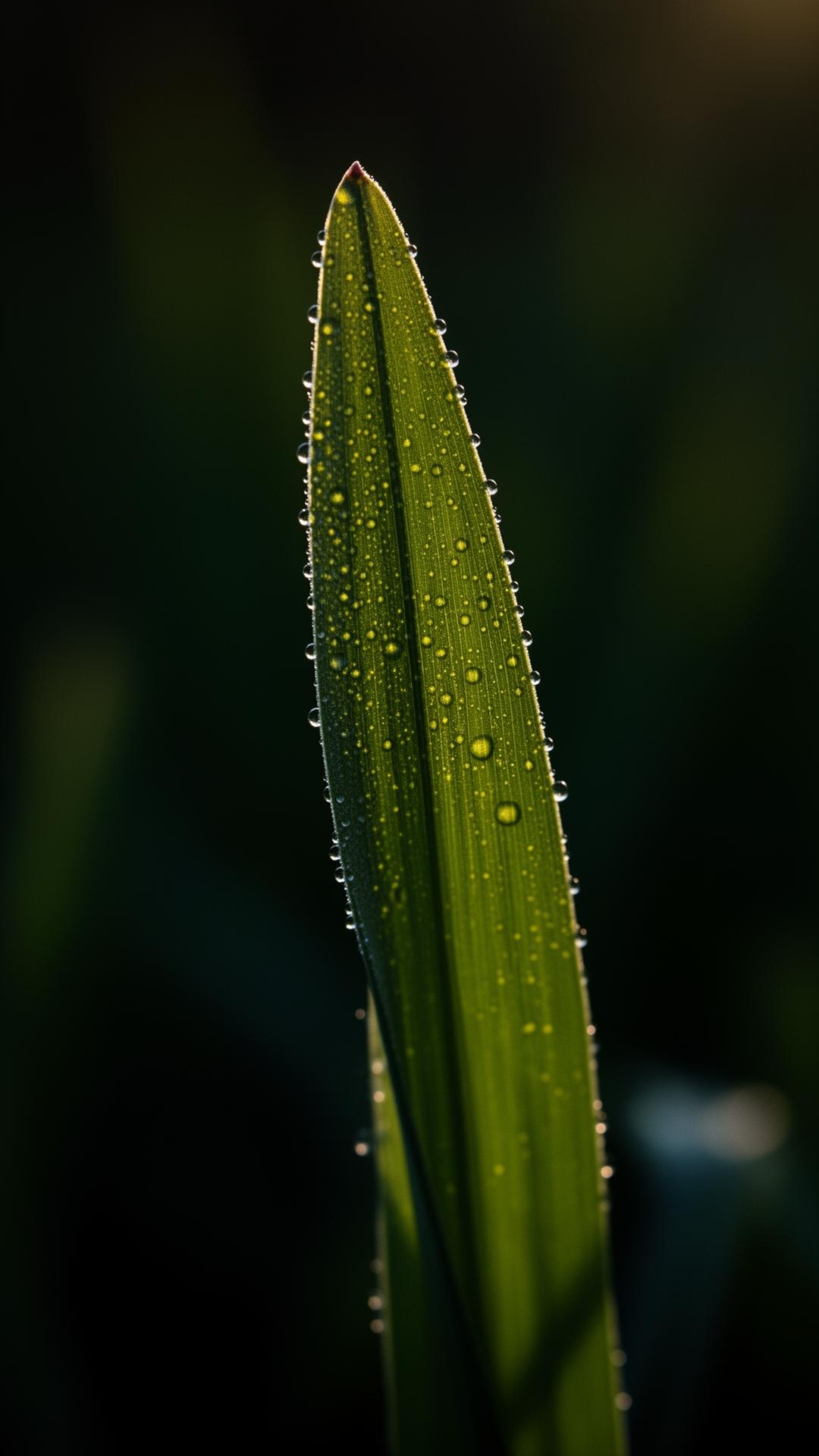 Macro green leaf